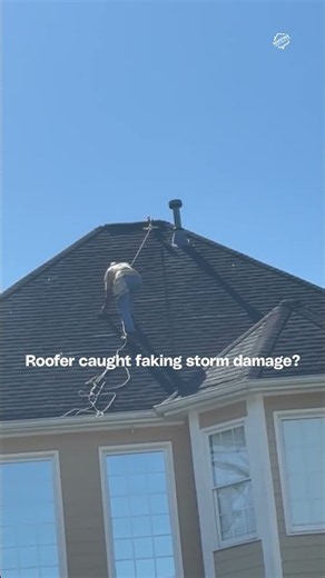 ROOFER CAUGHT FAKING STORM DAMAGE?