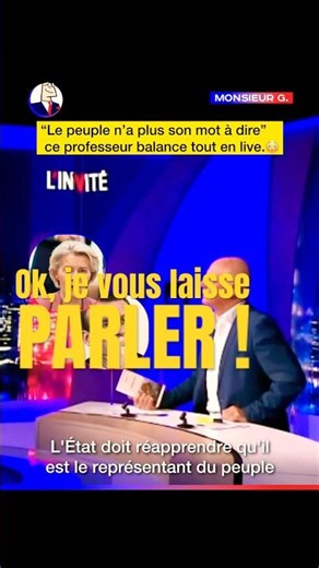 Ce professeur dit tout haut ce que beaucoup pensent tout bas. 👀