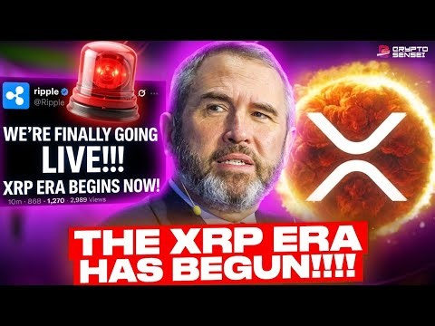 THE XRP ERA HAS *JUST* BEGUN!!! THEY ARE STARTING NOW?!?!