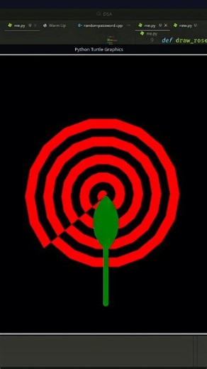 Turning logic into a digital garden! 🐍✨ Today, I’m using Python Turtle to "grow" a detailed rose from scratch. Unlike simple spirals, this project uses complex arcs and layered fills to create a realistic, organic look. ​It’s the perfect blend of Mathematics and Art. Seeing the petals curve perfectly into place is pure coding ASMR. 🧠🎨 ​Proverb: "Every flower blooms in its own time; every code runs in its own logic." 📜✨ ​Should I drop the 50-line code for this masterpiece? Let me know! 👇 ​#P