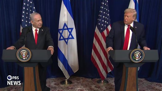 WATCH LIVE: Trump holds news conference as Netanyahu visits Mar-a-Lago | PBS NewsHour
