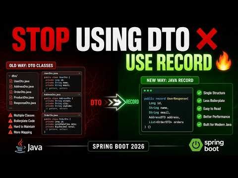 Java Records in Spring Boot Explained in 6 Minutes | Better Than DTO? (Spring Boot Guide)