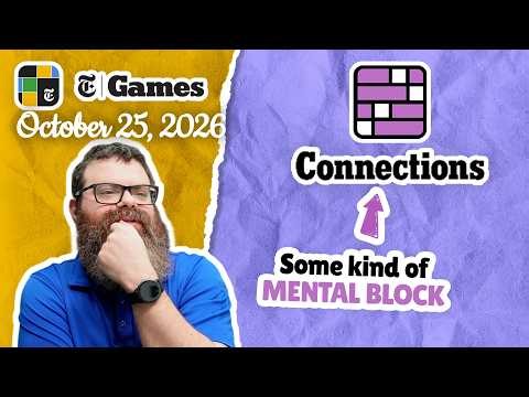 I'm frustrated. | NYT Connections October 25, 2026