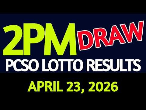 2pm Lotto Result Today April 23, 2026 Swertres Ez2 PCSO