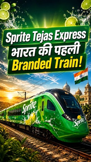 😱 Sprite Tejas Express | भारत की पहली Branded Train #shorts #tejasexpress