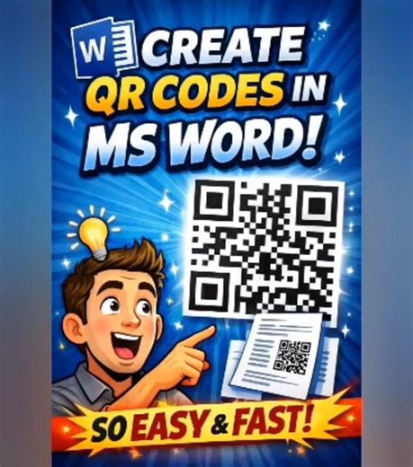 Learn “1-Minute QR Code Hack!” @QuickSkills4U #qrcode #msword