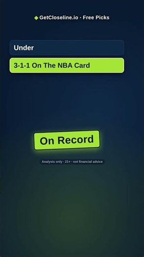 NBA Picks Results — Monday Oct 26 ✅ 3-1-1 #nba #shorts