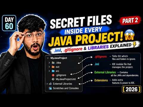 Secret Files Inside Every Java Project! 🤯 (.iml, .gitignore & Libraries Explained) ⚡