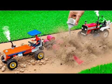DIY Mini Tractor Builds a Highway for Heavy Trucks After the Incident | Science Project