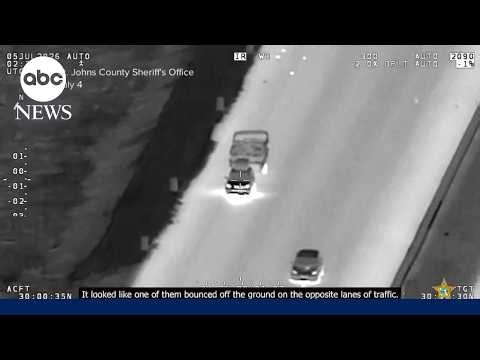Arrest made after Florida police helicopter spots fireworks shot from moving vehicle