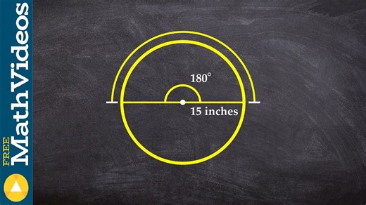 Using arc length formula to find the values for a circle