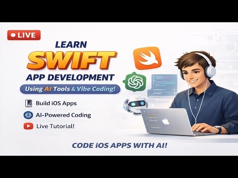 Live: Learn Swift Mobile App Development with AI Tools | Vibe Coding iOS Apps from Scratch 🚀