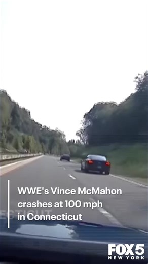 Vince McMahon's high-speed crash on a Connecticut highway last summer was captured on a newly released police video. 🎥:Connecticut State Police/ AP | FOX 5 NY