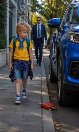 Little act of honesty, big smile in return A boy finds a wallet, keeps it safe on a car hood, and the grateful owner rewards his honesty.