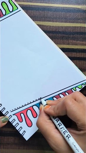 📚Simple & Neat Front Page Design ✨📚 | Easy & Clean Notebook Cover #shorts