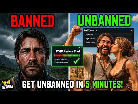 How To Get UNBANNED from ANY RedM RDR2 RP Server - RedM HWID Unban Tutorial
