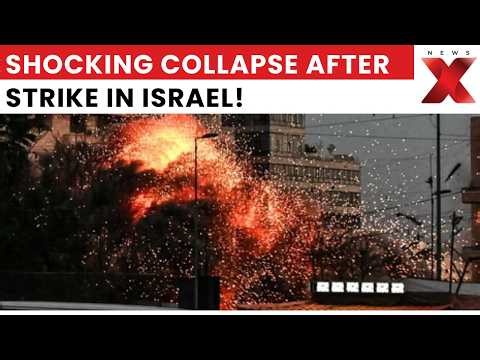 Entire Building Collapses in Seconds—Dramatic Israel Video Goes Viral | NewsX