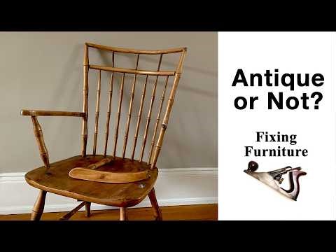 How Old is This Broken Birdcage Windsor Chair? A Fixing Furniture Restoration