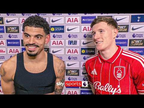 Morgan Gibbs-White and Elliot Anderson REACT to Forest's huge win over Spurs 👊