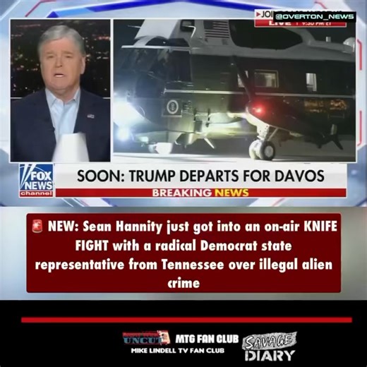 🚨 NEW: Sean Hannity just got into an on-air KNIFE FIGHT with a radical Democrat state representative from Tennessee over illegal alien crime | Marjorie Taylor Greene Fan Club