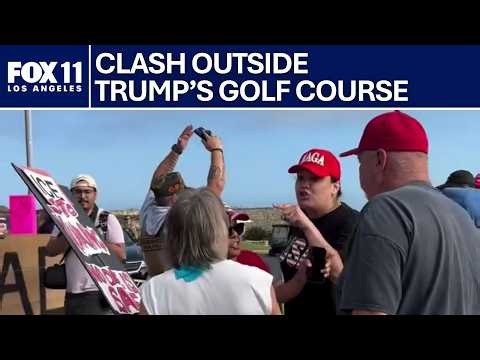 LIVE: Trump supporters, protesters clash in Rancho Palos Verdes