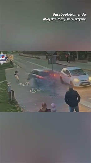 Girl on Scooter Nearly Gets Hit by Speeding Car