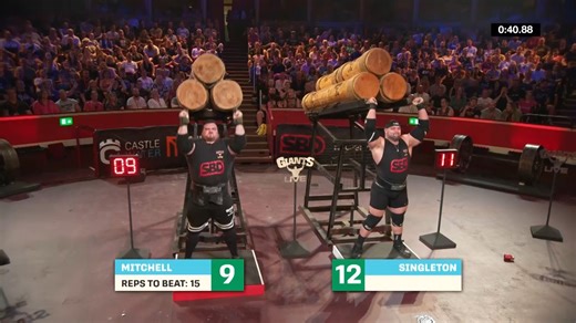 WORLD RECORD | 150kg / 330lb VIKING PRESS Charles Mitchell III vs Evan Singleton Strongman | The Strongman Classic at The Royal Albert Hall 2023 🎟️ 2026 ARENA TOUR TICKETS ON SALE NOW at giants-live.com/shows | Giants Live