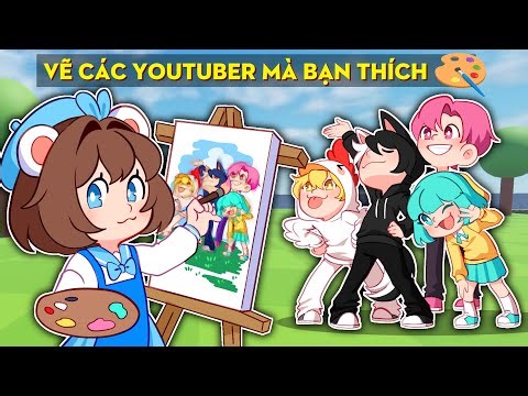 Mình Vẽ Tất Cả Youtuber Mà Bạn Thích Trong Roblox 🤩🎨