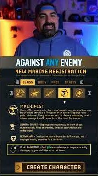 The Machinist in Aliens Fireteam Elite 2 brings powerful turrets and insane zone control!