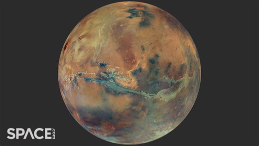 Mars in near real-time - stunning time-lapse and color pic marks European probe's 20th anniversary