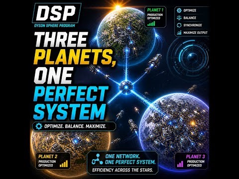 Three Planets, One Perfect System | Dyson Sphere Program