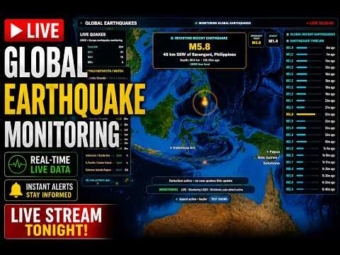 LIVE Global Earthquake Monitor | Real-Time Seismic Tracker 6th - 7th July