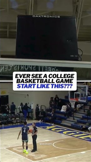 Ever seen a college basketball game start like this? #collegebasketball #cbb