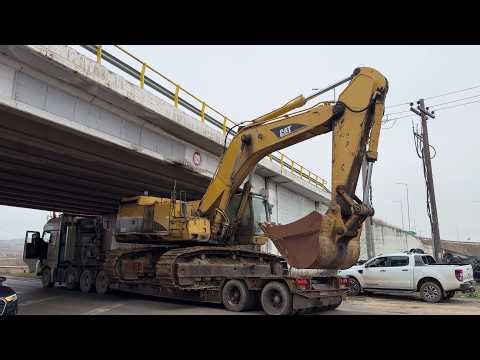 Relocating The Cat 365C, Liebherr 964 Excavators & Cat D9T Bulldozer - Fasoulas Heavy Transports 4k