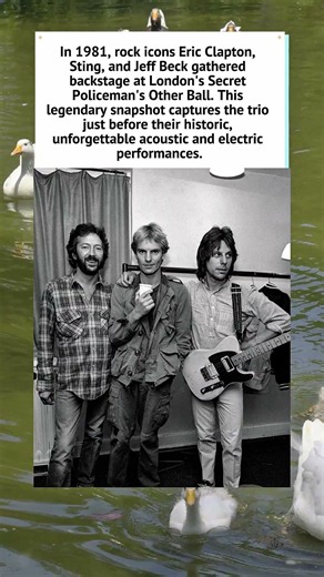 Clapton, Sting, and Jeff Beck (1981) 🎸 #ClassicRock #Sting