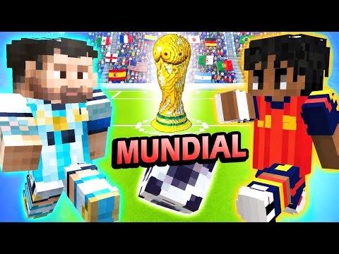 Recreé el MUNDIAL en MINECRAFT 🏆⚽️ ¿España GANA?
