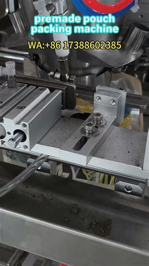 Horizontal premade bag packing machine for flour, soil and other powder. #packingmachine #factory