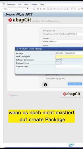 ABAP Tutorial: GitHub Projekt mit abapGit installieren 💻 #GitHub #abapGit