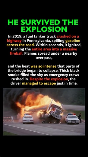 The Trucker Survived this MASSIVE Explosion!