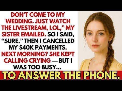 Don't Come To My Wedding Watch It On Livestream Ok. My Sister Emailed So I Cancelled The Wedding