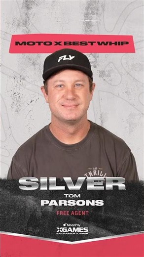 Tom Parsons Secures Silver Medal in Moto X Best Whip | Sacramento 2026