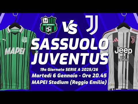 SASSUOLO vs JUVENTUS 0-3 ▪︎ 19ª GIORNATA SERIE A 2025/26 ▪︎ DIRETTA LIVE STATISTICHE & CAMPO 3D