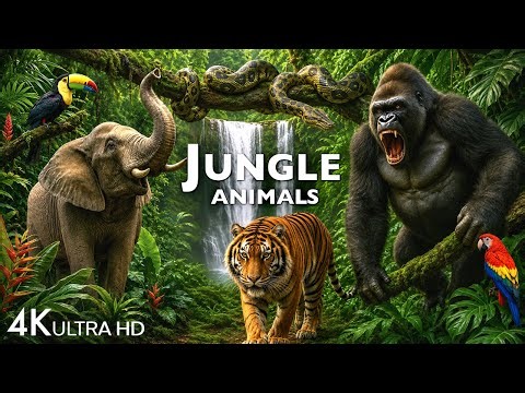 JUNGLE ANIMAL DISCOVERY / 60FPS 4K ULTRA HD #4K #ANIMALS