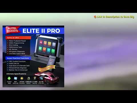 Autel MaxiSys Elite II Pro ULTRA Diagnostic Tools J2534 ECU Programming Coding Auto Scanner as MS919