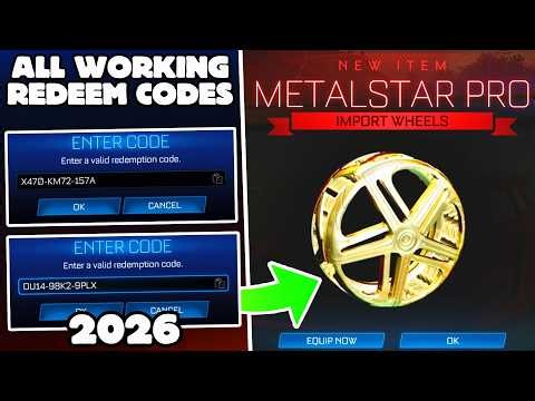 ALL WORKING ROCKET LEAGUE REDEEM CODES 2026