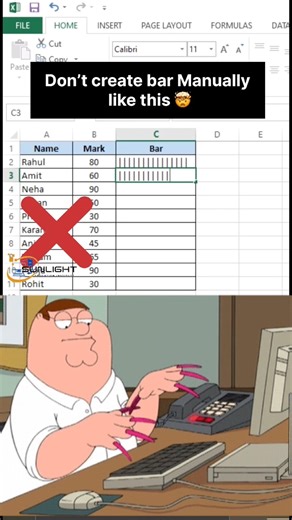 REPT Function in Excel | Simple Progress Bar with | (Easy Trick)