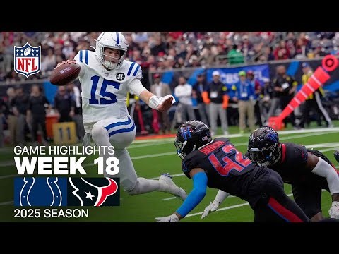 Indianapolis Colts vs. Houston Texans Game Highlights | NFL 2025 Season Week 18