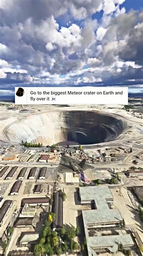 Biggest Meteor Crater #aviation #airbus #flightsimulator #airplane #meteor