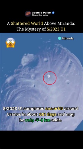 A Tiny Object Orbiting a Shattered World 😱 #shorts #trending #viral #space #spacefacts #moon #cosmos