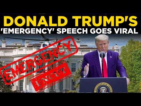 Trump Speech Live | US President Drops Bombshell | Trump New Message To America | US News